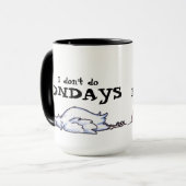 Montag-Huhn-Tasse Tasse (Vorderseite Links)