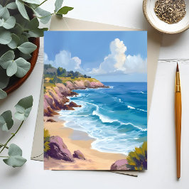 Montag in Malibu | Beach Cliffs CA Travel Postkarte