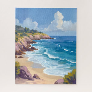 Montag in Malibu   Strandklippen CA Reise  Puzzle