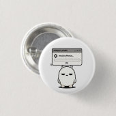 Montag installieren 0% Update - Lustig Süß Button (Vorne & Hinten)