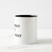 MONTAG IST И ZWEIFARBIGE TASSE (Mittel)