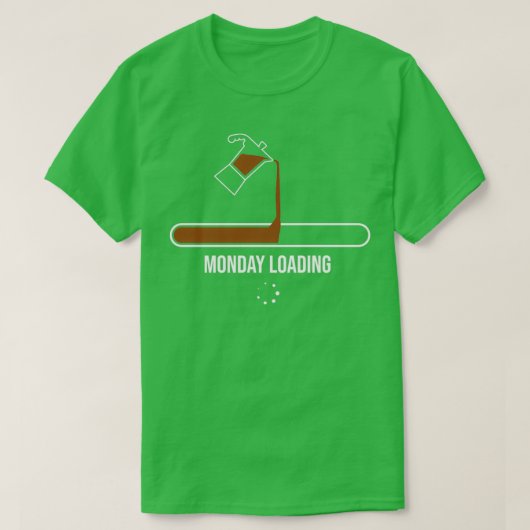 Montag Kaffee Koffein Addict Geschenk T-Shirt (Design vorne)