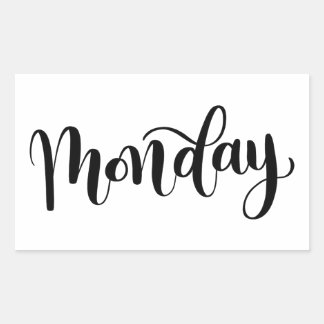 Montag - Kalligrafie / Lettering Aufkleber
