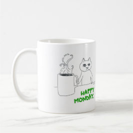 Montag-Katzen-Comic Tasse