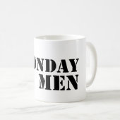 Montag-Mannlogo-Tasse Kaffeetasse (VorderseiteRechts)