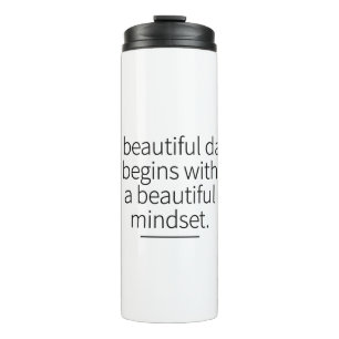 Montag-Mentalität Motivation Inspirierende Kunst Thermosbecher