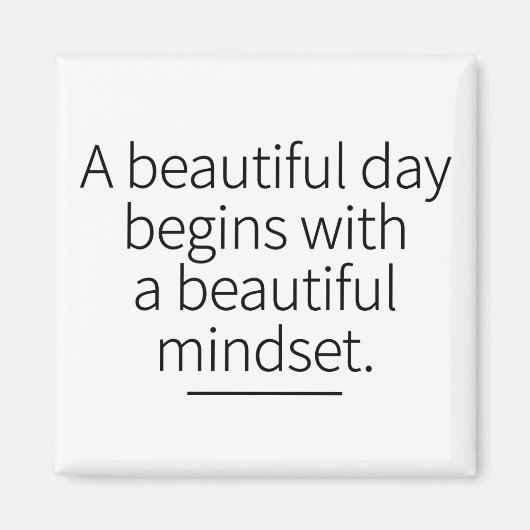 Montag Mindset Motivation Inspiration Art Magnet (Vorne)