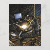 Montag mit Book Scanner Postcard Postkarte (Vorderseite)