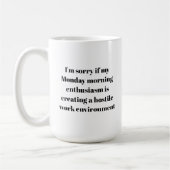 Montag Morgen Kaffee-Tasse (rechtshändig) Kaffeetasse (Links)