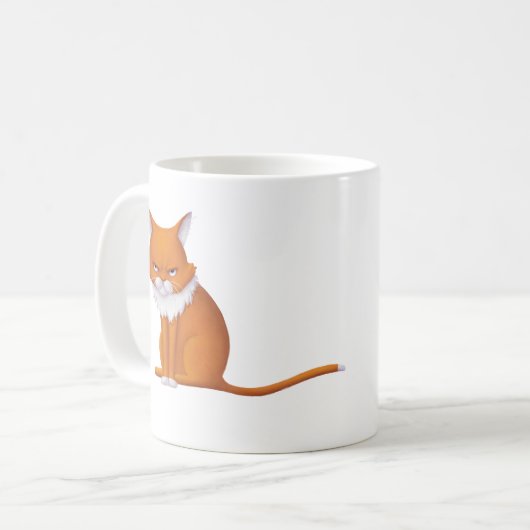 Montag Morgen Katzengefecht Kaffeetasse (Vorderseite Links)