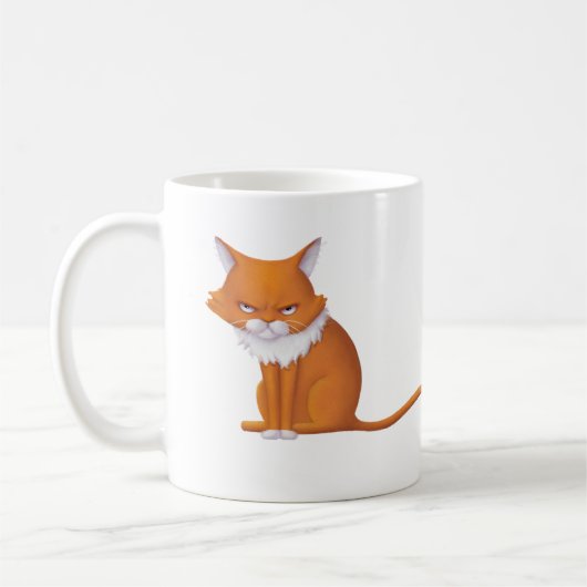 Montag Morgen Katzengefecht Kaffeetasse (Links)