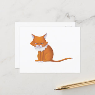 Montag Morgen Katzengefecht Postkarte