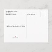 Montag, neues Jahr 2026 | Jahr des Pferdes Einladungspostkarte (Rückseite)