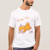 Montag Shiba Vibes T-Shirt (Vorderseite)