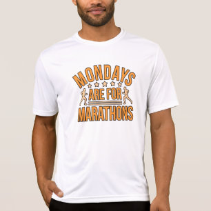 Montag sind für Marathonläufer Lover Gra T-Shirt