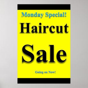 Montag Sonderpreis Friseur Salon Poster Salon