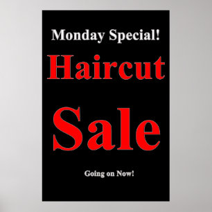 Montag Sonderpreis Friseur Salon Poster Salon