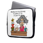 Montag Spaß Laptopschutzhülle (Vorderseite Links)