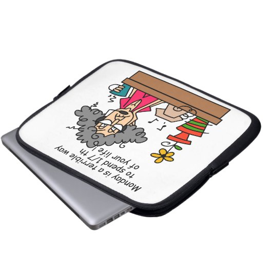 Montag Spaß Laptopschutzhülle (Vorne Knopf)