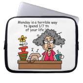 Montag Spaß Laptopschutzhülle (Vorderseite)