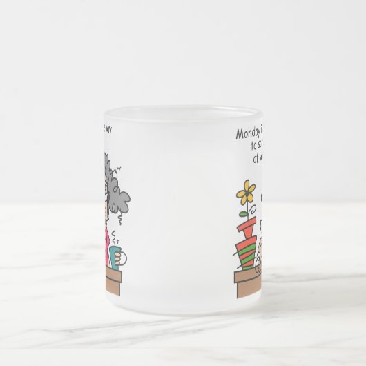 Montag Spaß Mattglastasse (Mittel)