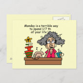 Montag Spaß Postkarte (Vorne/Hinten)