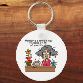 Montag Spaß Schlüsselanhänger (Vorderseite)