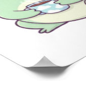 Montag Stimmung Frosch Poster Süßer schlafender Fr (Ecke)