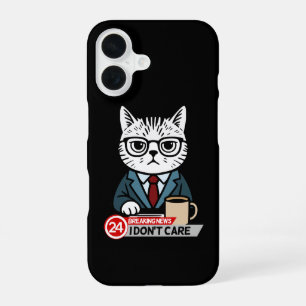 Montag Stimmung Lustiges Katzen Meme iPhone 16 Hülle