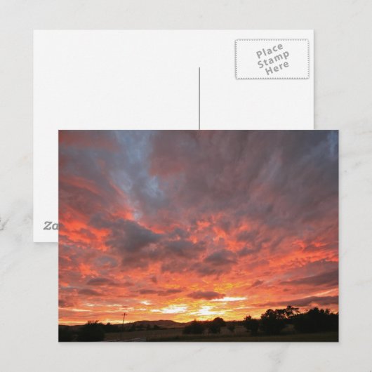 Montag Sunrise Postkarte (Vorne/Hinten)