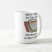 Montag weit vom Freitag Funny Mug Kaffeetasse (VorderseiteRechts)