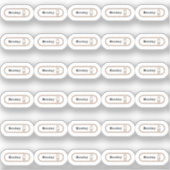 Montag Woche Aufkleber (Vorderseite)