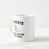 Montage am Strand Kaffeetasse (Vorderseite Links)
