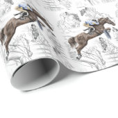 Montage der Jumper-Pferde Geschenkpapier (Rolleneckpunkt)