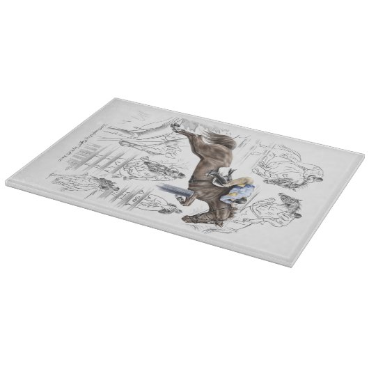 Montage der Jumper-Pferde Schneidebrett (Ecke)