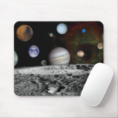 Montage der Planeten und Jupitermonde Mousepad (Mit Mouse)