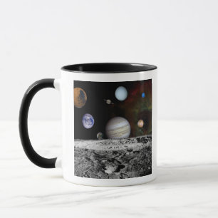 Montage der Planeten und Jupitermonde Tasse