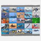 "MONTAGE" DER US-KRAFTFAHRT FLEECEDECKE (Vorderseite (Horizontal))