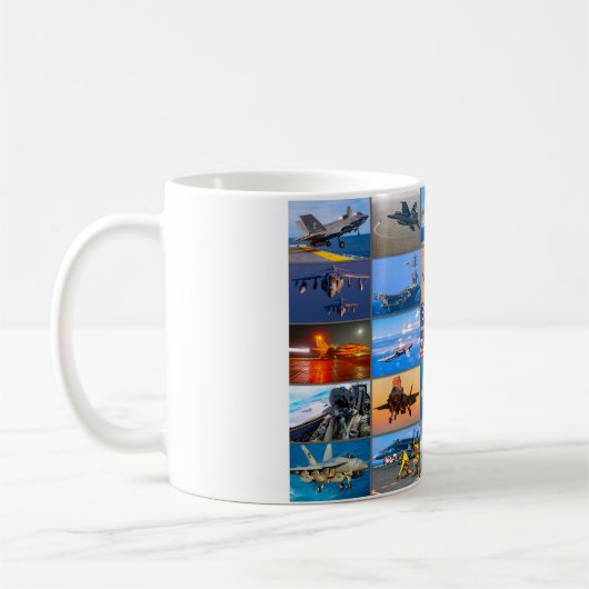 "MONTAGE" DER US-KRAFTFAHRT KAFFEETASSE (Links)