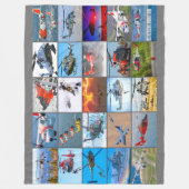 "MONTAGE" DER US-RÜCKKEHR FLEECEDECKE (Vorderseite)