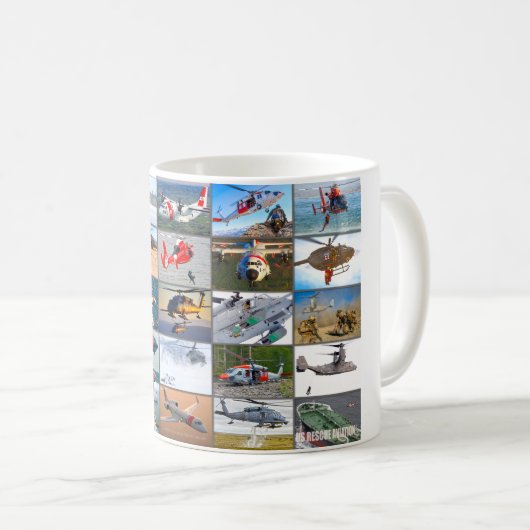 "MONTAGE" DER US-RÜCKKEHR KAFFEETASSE (VorderseiteRechts)