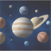 Montage des Sonnensystems Aufkleber (Vorderseite)