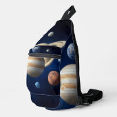 Montage des Sonnensystems Crossbody Bag (Rechte Ecke)