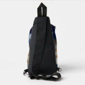 Montage des Sonnensystems Crossbody Bag (Rückseite)