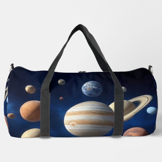 Montage des Sonnensystems Duffle Bag (Vorderseite)