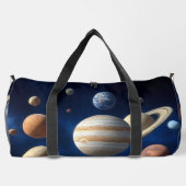 Montage des Sonnensystems Duffle Bag (Rückseite)