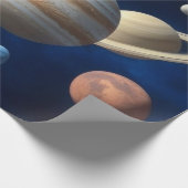 Montage des Sonnensystems Geschenkpapier (Ecke)