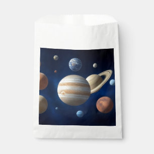 Montage des Sonnensystems Geschenktütchen