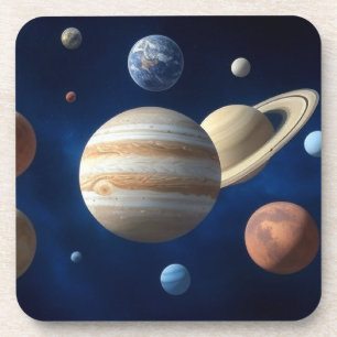 Montage des Sonnensystems Getränkeuntersetzer