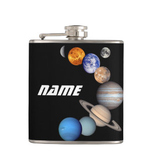 Montage des Sonnensystems JPL-Fotos - Name anpasse Flachmann